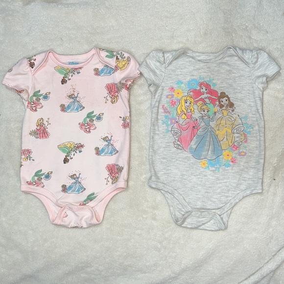 Disney Shirts & Tops Sale Disney Princess Baby Onesie Bundle Of 2